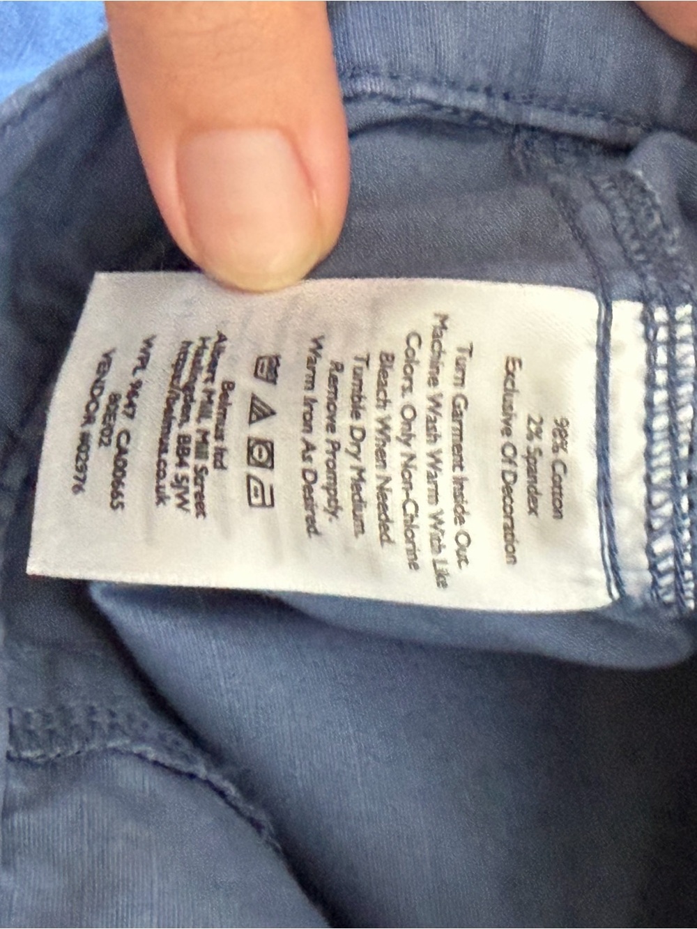 Eddie Bauer Womens Blue Chinos Straight Leg Pants 10 Tall EUC Hiking Outdoor - Picture 6 of 10